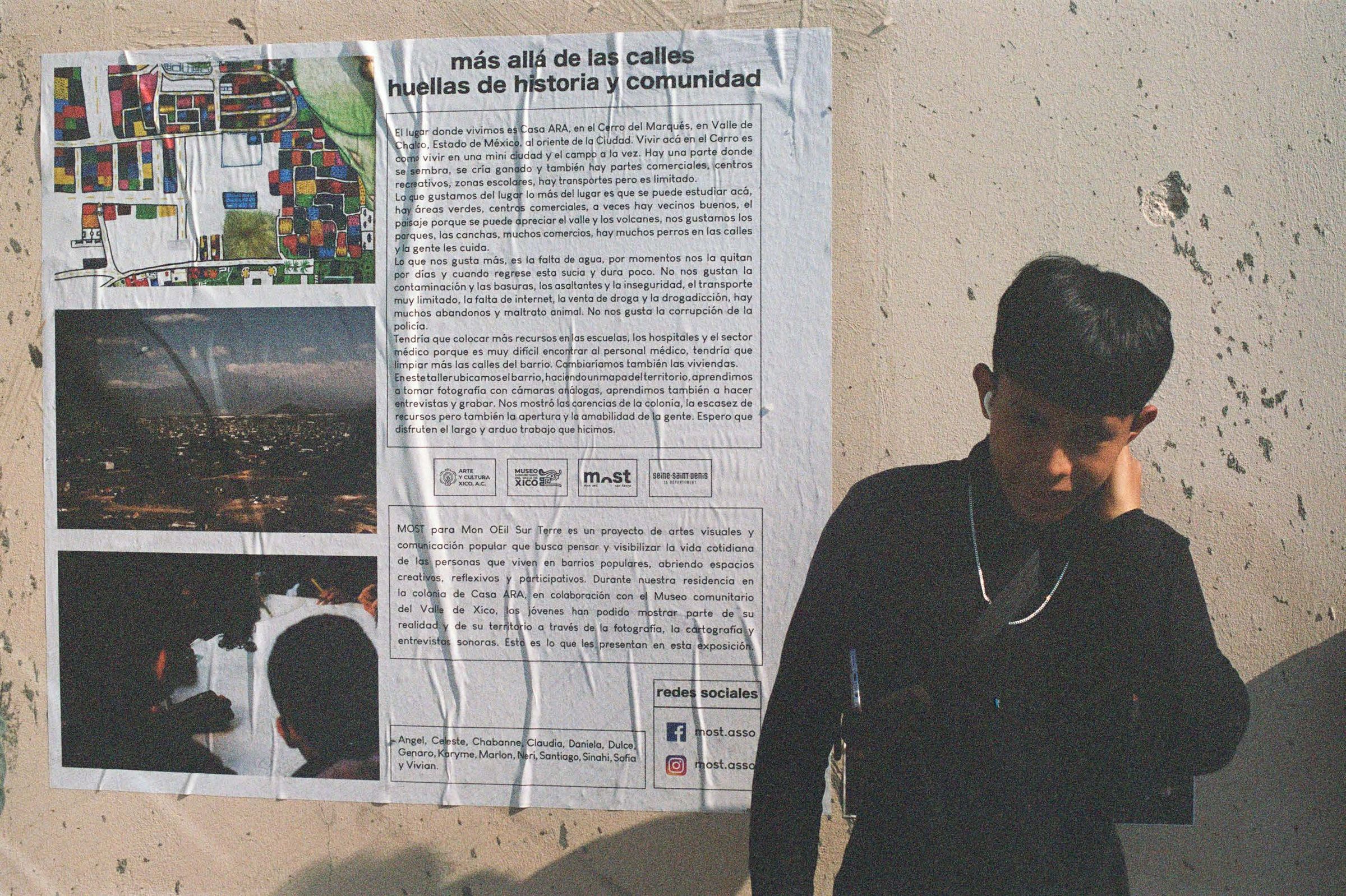 la exposición en las calles de Casas ARA