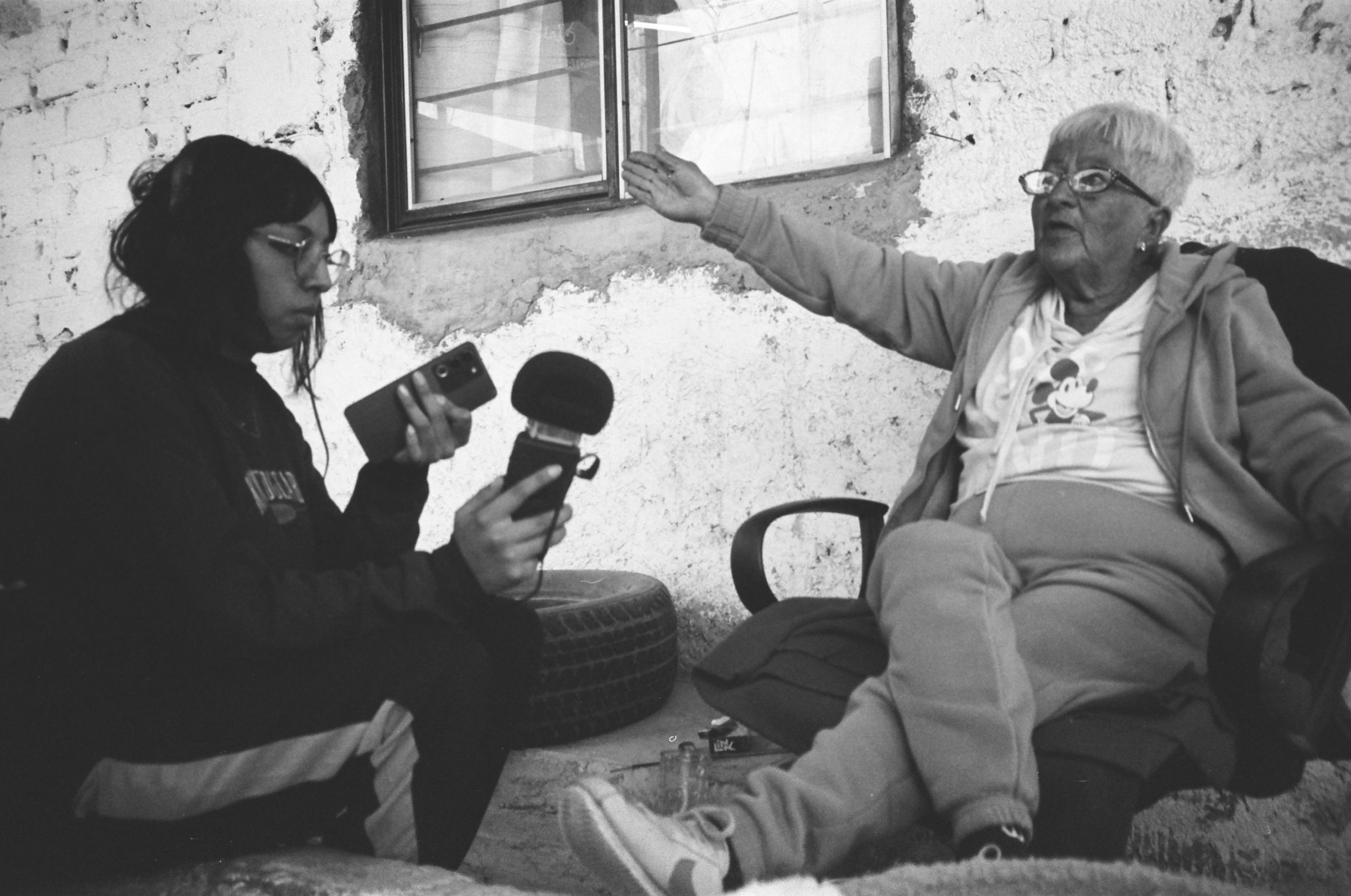em campo, durante as entrevistas da parte 2